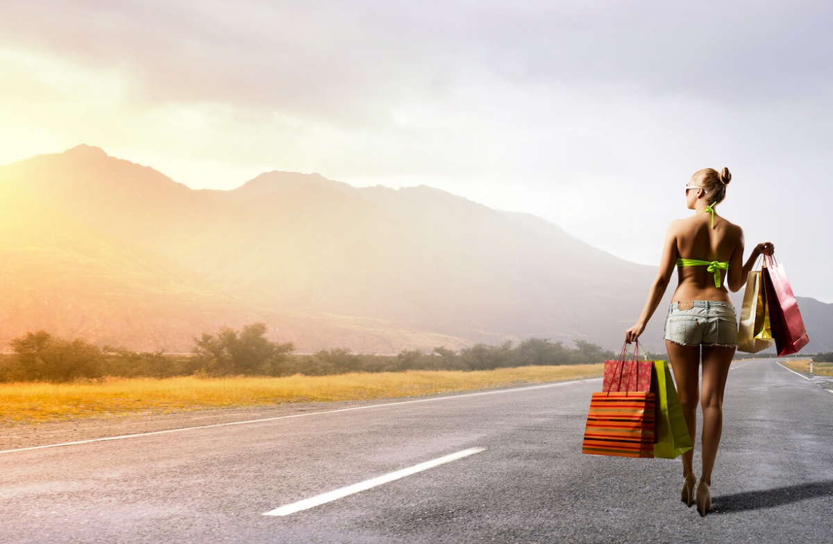 Шоппинг, покупки, девушка - Depositphotos