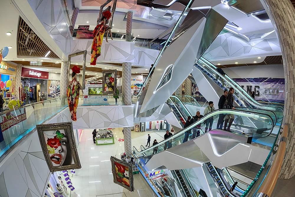 Интерьер ТРЦ МегаГринн