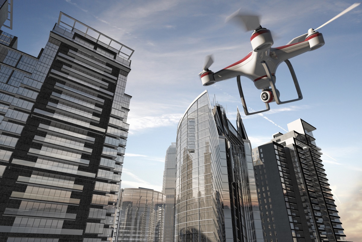 Дрон в мегаполисе - Depositphotos Дрон в мегаполисе - Depositphotos