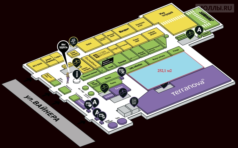 Тц охотный ряд схема