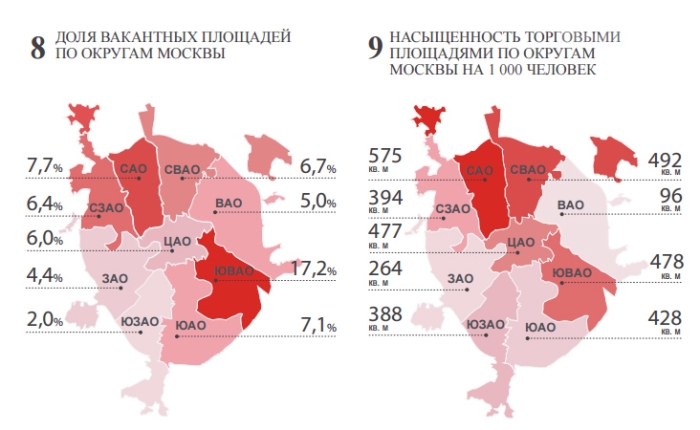 342 000 кв.м торговых площадей введено в Москве в I полугодии